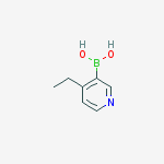 Structure of 4-ETHYL-PYRIDIN-3-YL-BORONIC ACID, 95%