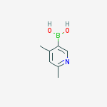 4,6-DIMETHYLPYRIDINE-3-BORONIC ACID结构式