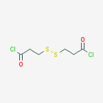 3,3'-disulfanediyldipropanoyl chloride结构式