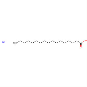 Chemical structure of Sodium heptadecanoate