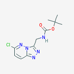 Structure of tert-butyl (6-chloro-[1,2,4]triazolo[4,3-b]pyridazin-3-yl)methylcarbamate