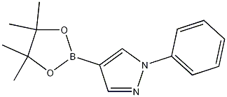 Structure of 1-Phenyl-4-(4,4,5,5-tetramethyl-1,3,2-dioxaborolan-2-yl)-1H-pyrazole