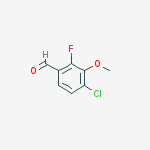 4-chloro-2-fluoro-3-methoxybenzaldehyde结构式