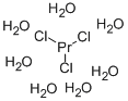 Structure of PRASEODYMIUM CHLORIDE HEPTAHYDRATE