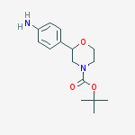 Structure of Tert-butyl 2-(4-aminophenyl)morpholine-4-carboxylate