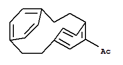 Dimer ,4-acetyl [2,2] paracyclophane,结构式