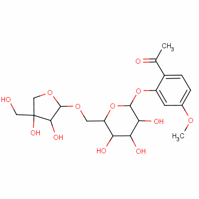 Structure of apiopaeonoside