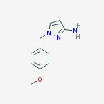 Chemical structure of 1-(4-methoxybenzyl)-1H-pyrazol-3-amine