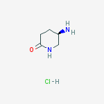 (R)-5-氨基-哌啶-2-酮盐酸盐结构式