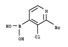 Structure of (2-bromo-3-chloropyridin-4-yl)boronic acid