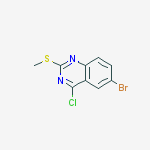 6-bromo-4-chloro-2-(methylsulfanyl)quinazoline结构式