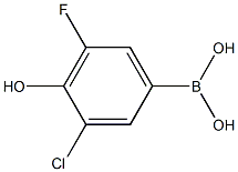 Structure of (3-Chloro-5-fluoro-4-hydroxyphenyl)boronic acid