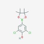 Structure of 3,5-Dichloro-4-hydroxyphenylboronic acid pinacol ester
