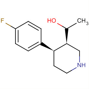 Structure of 3-Piperidinemethanol, 4-(4-fluorophenyl)-1-methyl-, (3R,4R)-