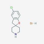 Structure of spiro[benzofuran-2(3H),4'-piperidine], 5-chloro-, hydrobroMide (1: 1)