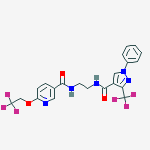 Structure of 6-(2,2,2-Trifluoroethoxy)-N-[2-[[[1-phenyl-3-(trifluoromethyl)-1H-pyrazol-4-yl]carbonyl]amino]ethyl]nicotinamide