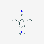 4-氨基-2,6-二乙基苯腈结构式
