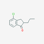 Structure of 4-chloro-2,3-dihydro-2-propyl-1H-Inden-1-one
