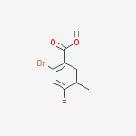 Structure of Benzoic acid, 2-bromo-4-fluoro-5-methyl-