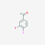 Structure of 3-FLUORO-4-IODOBENZALDEHYDE