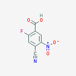 Structure of 4-CYANO-2-FLUORO-5-NITROBENZOIC ACID