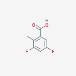 Structure of Benzoic acid, 3,5-difluoro-2-methyl-