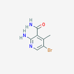 2-Amino-5-bromo-4-methylnicotinamide结构式