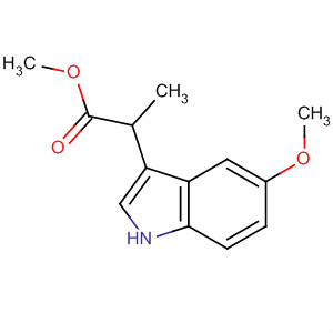Structure of 1H-Indole-3-propanoic acid, 5-methoxy-, methyl ester
