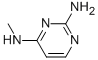Chemical structure of 2, 4-Pyrimidinediamine, N4-methyl-