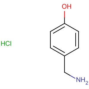 Structure of Phenol, 4-(aminomethyl)-, hydrochloride