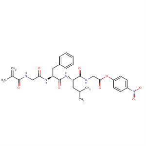 Structure of Glycine, N-(2-methyl-1-oxo-2-propenyl)glycyl-L-phenylalanyl-L-leucyl-,4-nitrophenyl ester