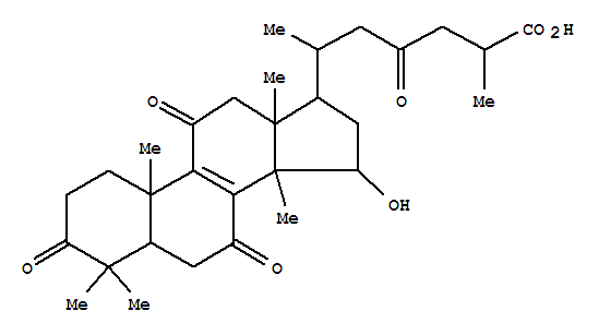 Chemical structure of Ganodericacid J