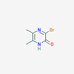Structure of 2(1H)-Pyrazinone, 3-bromo-5,6-dimethyl-