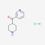 Structure of Piperidin-4-yl(pyridin-3-yl)methanone;hydrochloride