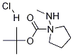 1-N-BOC-(R)-氨甲基-吡咯盐酸盐结构式