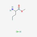 Structure of Norvaline, methyl ester, hydrochloride