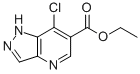 7-氯-吡唑并[4,3-B]吡啶-6-羧酸乙酯结构式