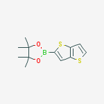 Structure of 4,4,5,5-tetramethyl-2-(thieno[3,2-b]thiophen-2-yl)-1,3,2-dioxaborolane
