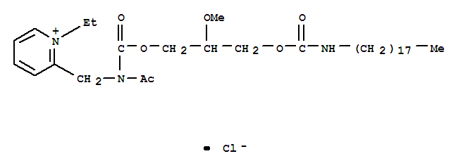 Structure of 2-(2-Acetyl-6-methoxy-3,9-dioxo-4,8-dioxa-2,10-diazaoctacos-1-yl)-1-ethyl- pyridinium Chloride