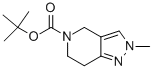Structure of 2-METHYL-2,4,6,7-TETRAHYDRO-5H-PYRAZOLO[4,3-C]PYRIDINE-5-CARBOXYLIC ACID, TERT-BUTYL ESTER
