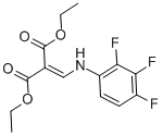 Structure of [[(2,3,4-Trifluorophenyl)amino]methylene]propanedioic acid diethyl ester
