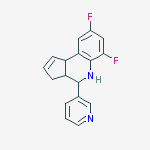 Structure of 6,8-difluoro-4-(3-pyridinyl)-3a,4,5,9b-tetrahydro-3h-cyclopenta[c ]quinoline