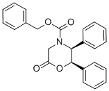 Structure of Benzyl (2R,3S)-(-)-6-oxo-2,3-diphenyl-4-morpholinecarboxylate