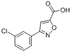 Structure of 3-(3-CHLORO-PHENYL)-ISOXAZOLE-5-CARBOXYLIC ACID