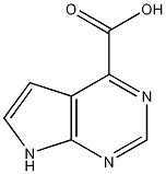 Structure of 7H-Pyrrolo[2,3-d]pyrimidine-4-carboxylic acid