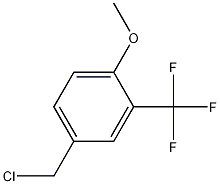 Structure of 4-(chloromethyl)-1-methoxy-2-(trifluoromethyl)benzene