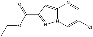 Structure of ETHYL 6-CHLOROPYRAZOLO[1,5-A]PYRIMIDINE-2-CARBOXYLATE