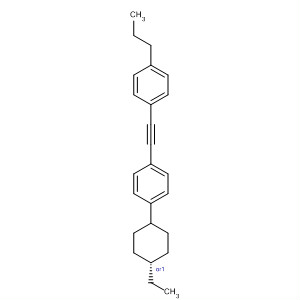 1-[[4-(反式-4-乙基环己基)苯基]乙炔基]-4-丙基苯结构式