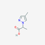 Structure of 2-(4-METHYL-PYRAZOL-1-YL)-PROPIONIC ACID