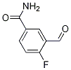 Structure of 4-fluoro-3-formylbenzamide